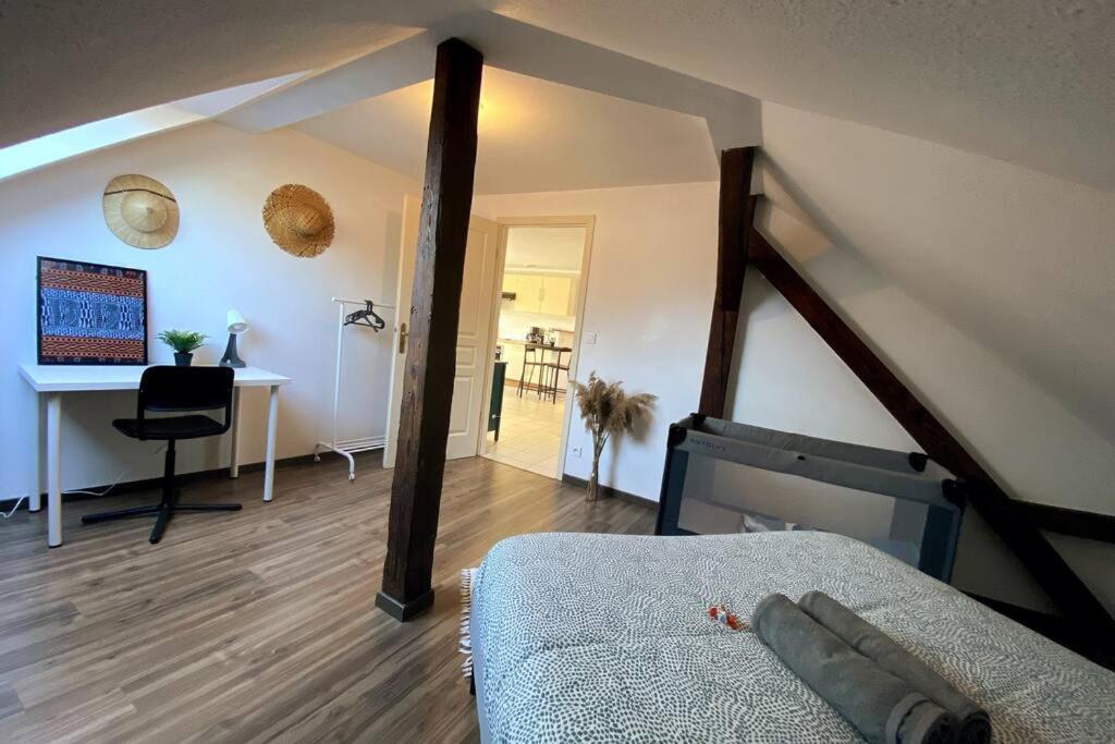Appartamento 10Min Bus Strasbourg Centre-Parking Prive-Wifi-Tv Bischheim Esterno foto